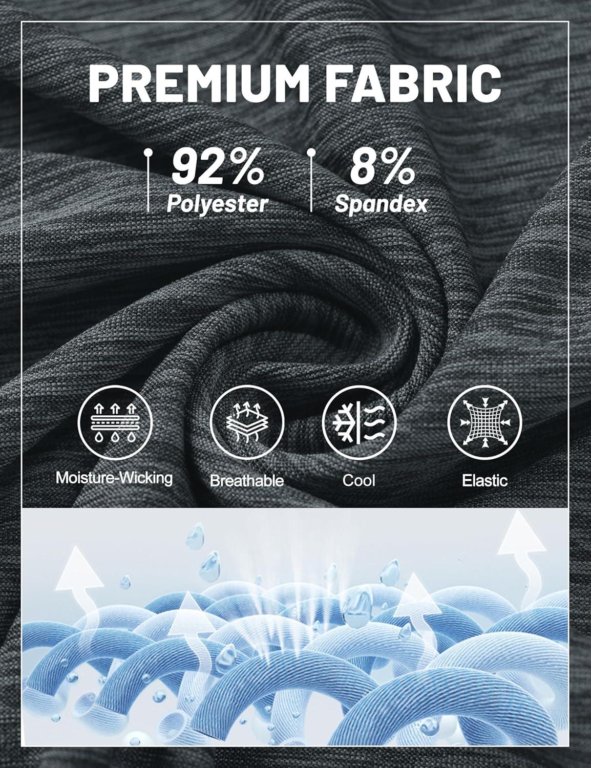 imageMAGCOMSEN Mens Polo Shirts Dry Fit Golf Shirts Moisture Wicking Athletic Workout Golf Polo Tees Casual Collared ShirtDark Grey