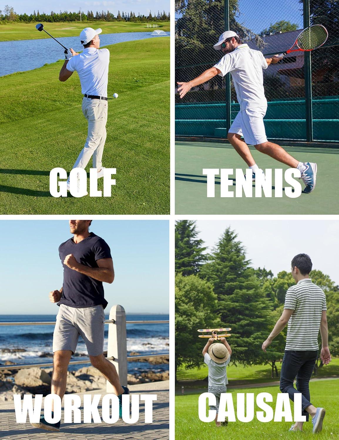 imageMAGCOMSEN Mens Polo Shirts Dry Fit Golf Shirts Moisture Wicking Athletic Workout Golf Polo Tees Casual Collared ShirtGreen