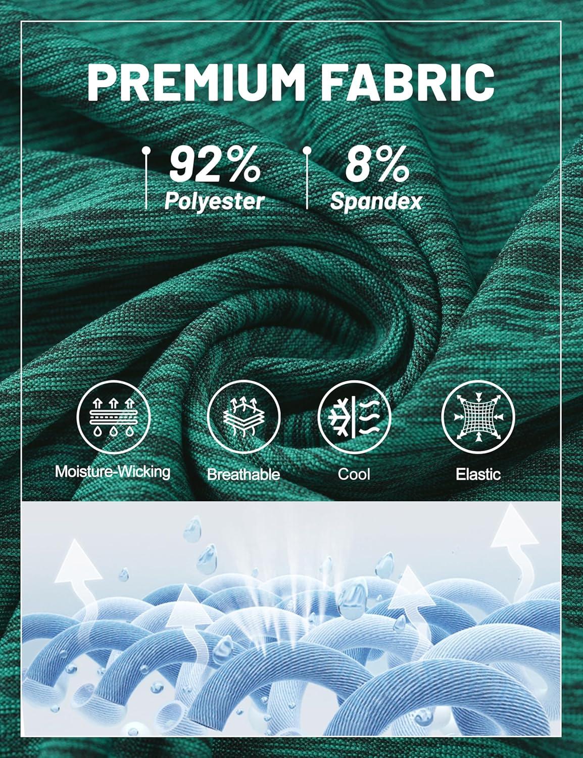 imageMAGCOMSEN Mens Polo Shirts Dry Fit Golf Shirts Moisture Wicking Athletic Workout Golf Polo Tees Casual Collared ShirtGreen