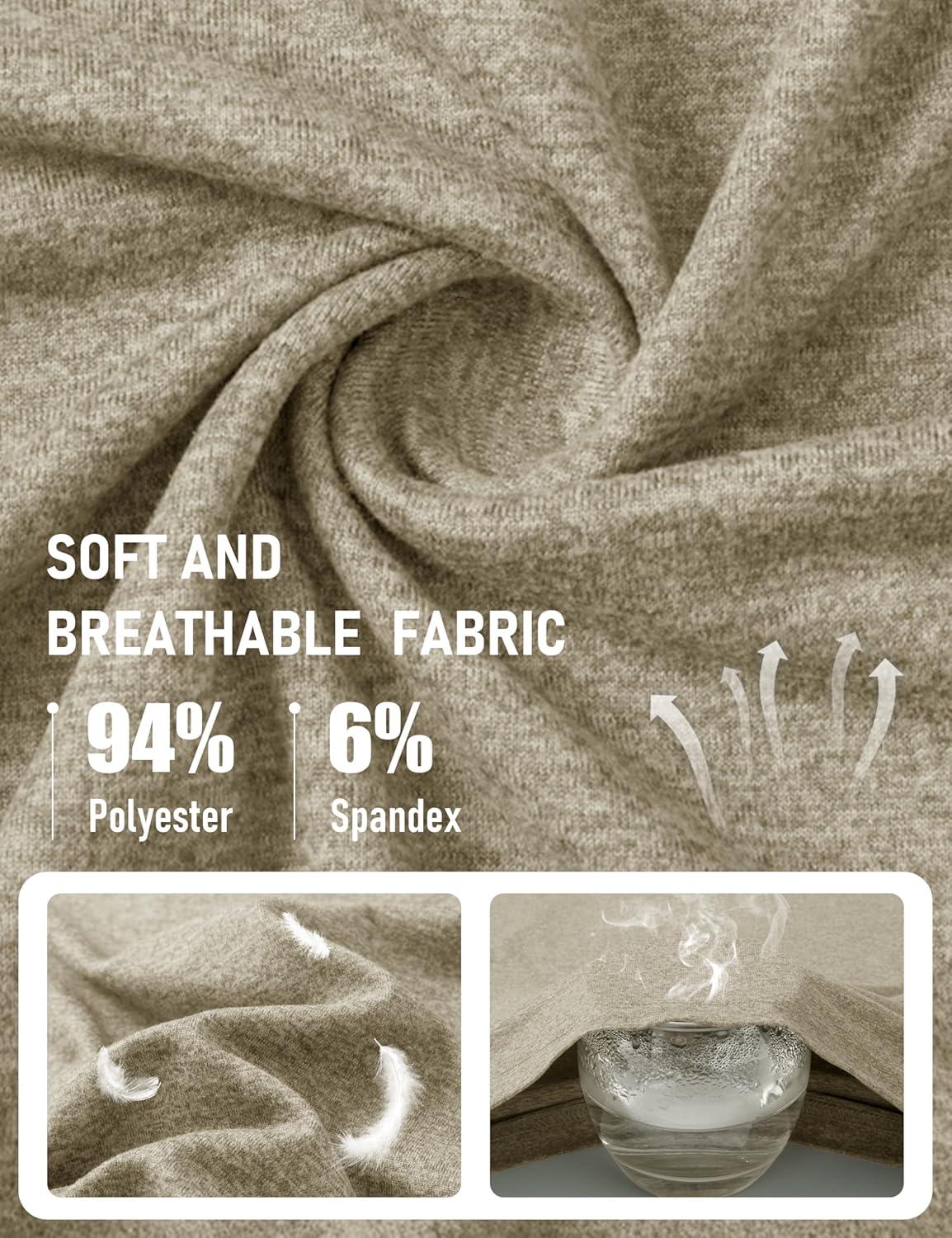 imageMAGCOMSEN Mens Polo Shirts Short Sleeve Moisture Wicking Lightweight Athletic Casual Collared Golf ShirtKhaki