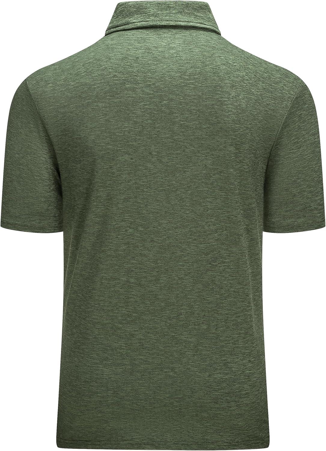 imageMAGCOMSEN Mens Short Sleeve UPF 50 TShirt Quick Dry Rash Guard Athletic Running Swim Top Tee Performance Water ShirtsArmy Green