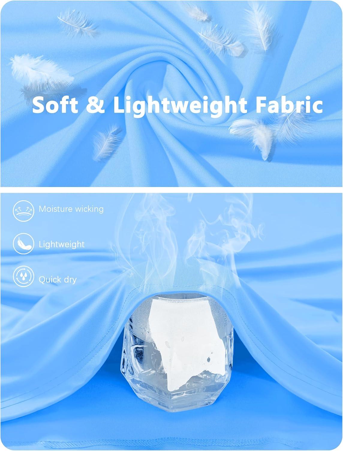 imageMAGCOMSEN Mens Short Sleeve UPF 50 TShirt Quick Dry Rash Guard Athletic Running Swim Top Tee Performance Water ShirtsBlue