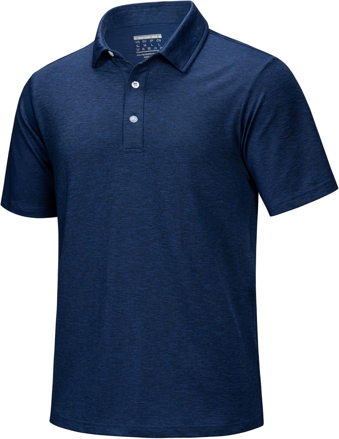 imageMAGCOMSEN Mens Short Sleeve UPF 50 TShirt Quick Dry Rash Guard Athletic Running Swim Top Tee Performance Water ShirtsDark Blue