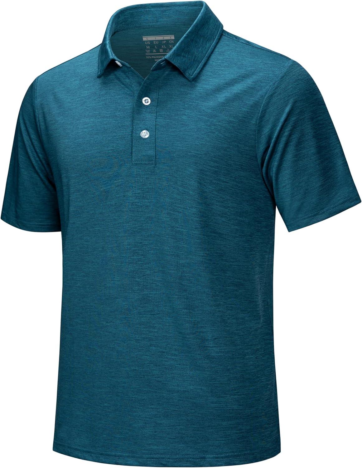 imageMAGCOMSEN Mens Short Sleeve UPF 50 TShirt Quick Dry Rash Guard Athletic Running Swim Top Tee Performance Water ShirtsPeacock Blue