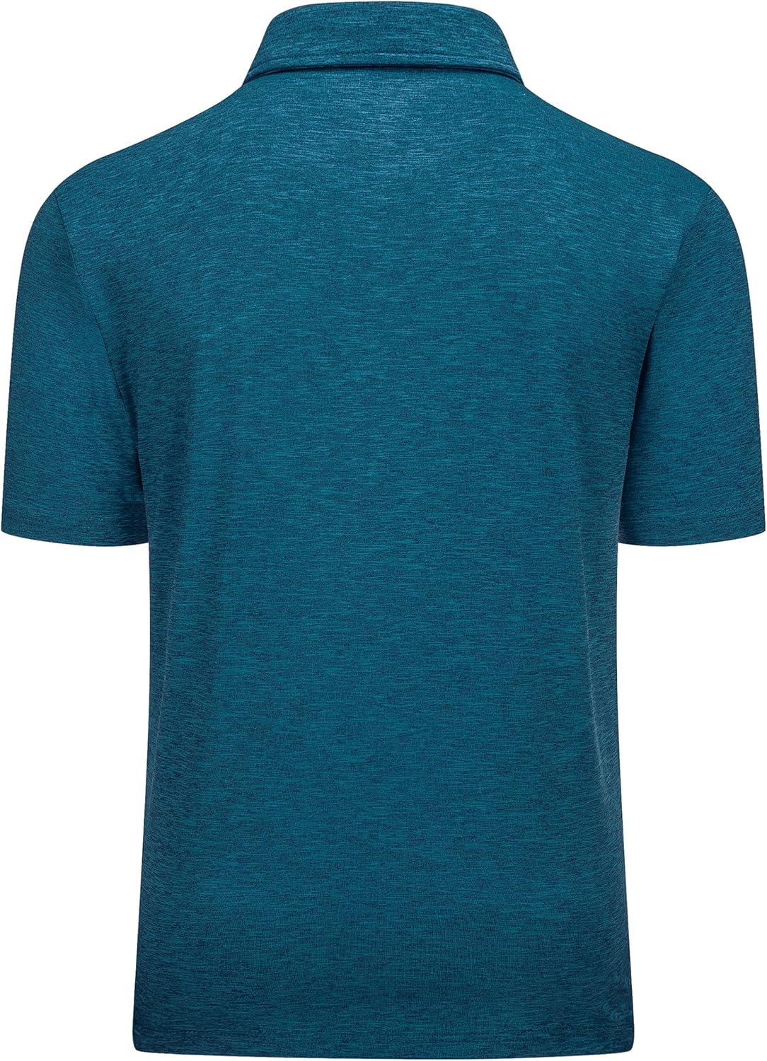 imageMAGCOMSEN Mens Short Sleeve UPF 50 TShirt Quick Dry Rash Guard Athletic Running Swim Top Tee Performance Water ShirtsPeacock Blue