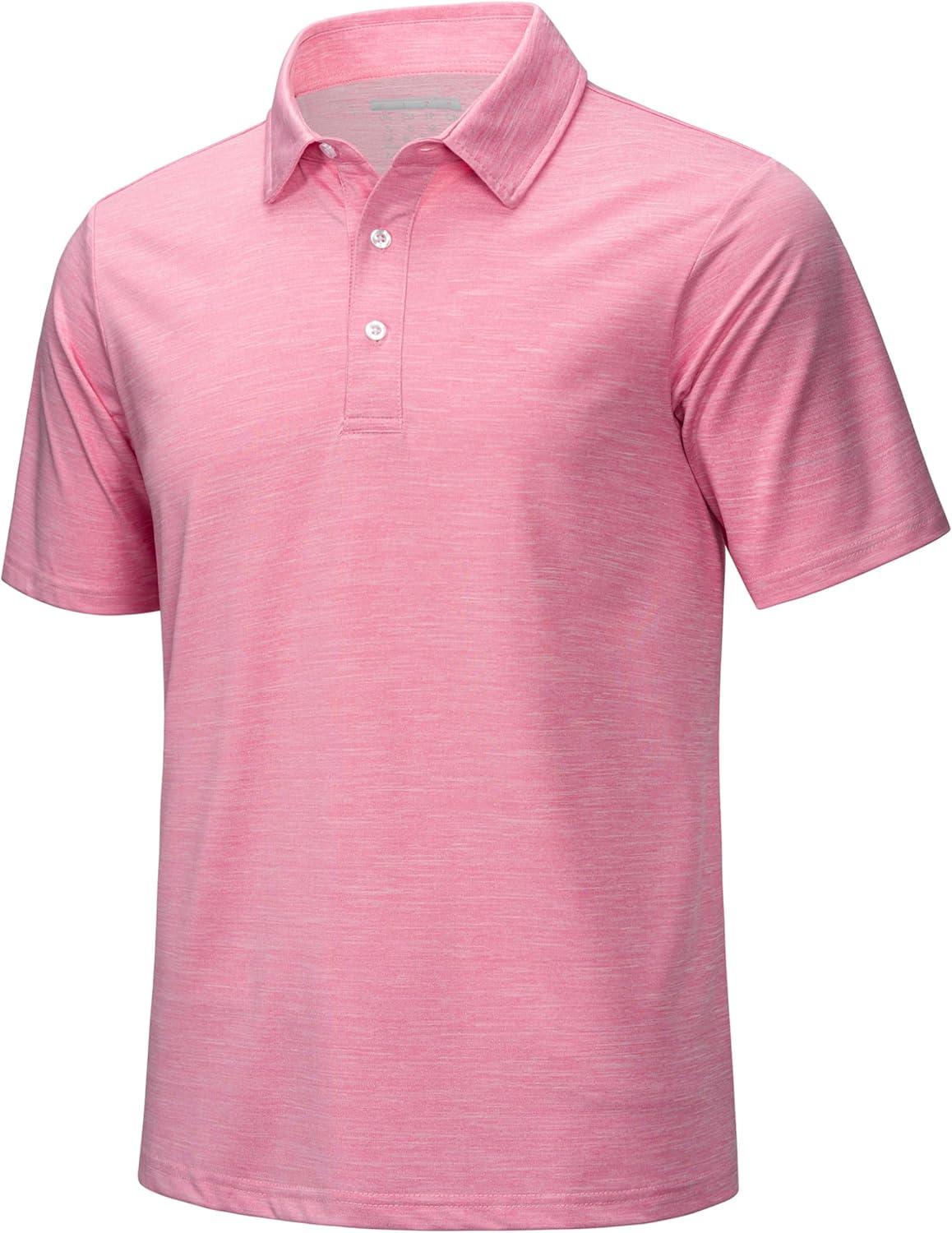 imageMAGCOMSEN Mens Short Sleeve UPF 50 TShirt Quick Dry Rash Guard Athletic Running Swim Top Tee Performance Water ShirtsPink