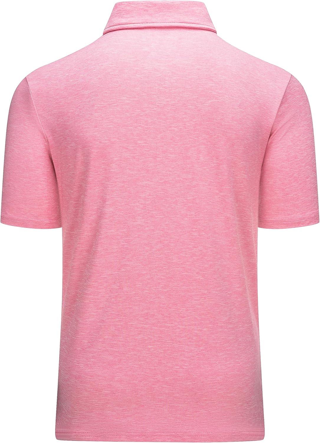 imageMAGCOMSEN Mens Short Sleeve UPF 50 TShirt Quick Dry Rash Guard Athletic Running Swim Top Tee Performance Water ShirtsPink