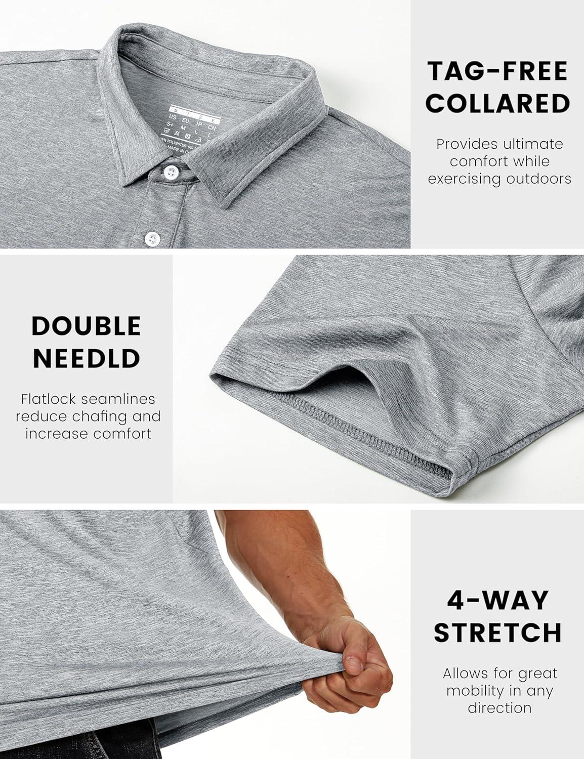 imageMAGCOMSEN Mens Short Sleeve UPF 50 TShirt Quick Dry Rash Guard Athletic Running Swim Top Tee Performance Water ShirtsSliver