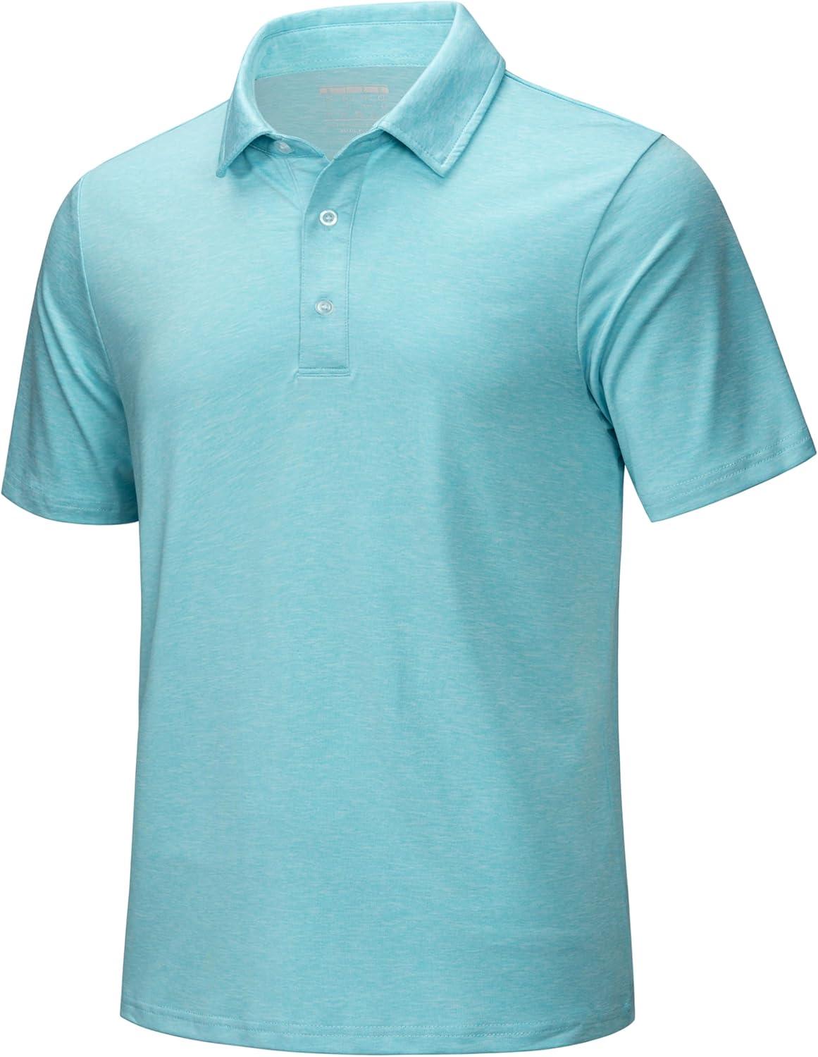 imageMAGCOMSEN Mens Short Sleeve UPF 50 TShirt Quick Dry Rash Guard Athletic Running Swim Top Tee Performance Water ShirtsWater Blue