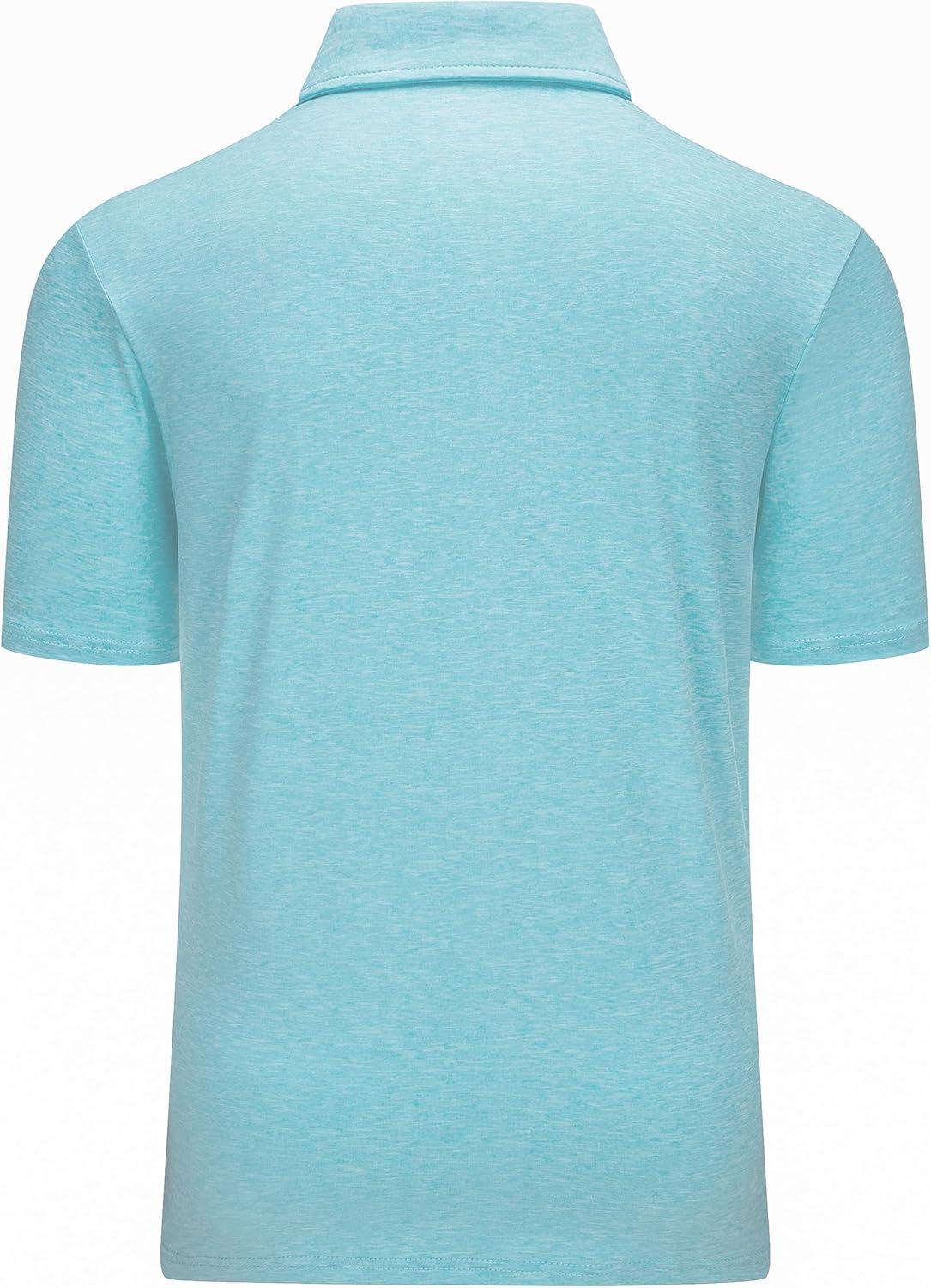 imageMAGCOMSEN Mens Short Sleeve UPF 50 TShirt Quick Dry Rash Guard Athletic Running Swim Top Tee Performance Water ShirtsWater Blue