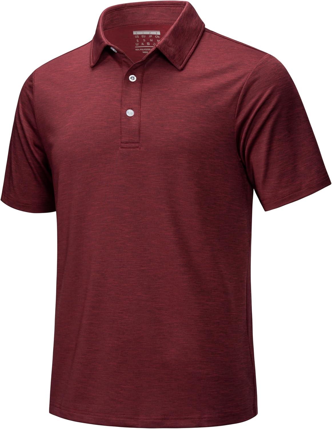 imageMAGCOMSEN Mens Short Sleeve UPF 50 TShirt Quick Dry Rash Guard Athletic Running Swim Top Tee Performance Water ShirtsWine Red