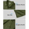 imageMAGCOMSEN 3 Pack Mens Polo Shirts Short Sleeve Athletic Performance Collared Shirt Moisture Wicking Casual Golf PolosArmy GreenNavyDark Gray