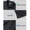 imageMAGCOMSEN 3 Pack Mens Polo Shirts Short Sleeve Athletic Performance Collared Shirt Moisture Wicking Casual Golf PolosBlackBlackBlack
