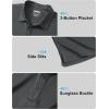 imageMAGCOMSEN 3 Pack Mens Polo Shirts Short Sleeve Athletic Performance Collared Shirt Moisture Wicking Casual Golf PolosBlackBlackDark Gray