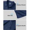 imageMAGCOMSEN 3 Pack Mens Polo Shirts Short Sleeve Athletic Performance Collared Shirt Moisture Wicking Casual Golf PolosBlackDark GrayNavy