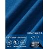imageMAGCOMSEN Mens Hooded UPF 50 Sun Protection T Shirts Long Sleeve Athletic Fishing Shirts Rash GuardsMiddle Blue