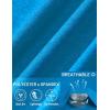 imageMAGCOMSEN Mens Hooded UPF 50 Sun Protection T Shirts Long Sleeve Athletic Fishing Shirts Rash GuardsSea Blue