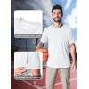 imageMAGCOMSEN Mens Long Sleeve Shirts UPF 50 UV Sun Protection Athletic Shirts for Hiking Running Workout Rash Guard06white