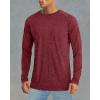 imageMAGCOMSEN Mens Long Sleeve Shirts UPF 50 UV Sun Protection Athletic Shirts for Hiking Running Workout Rash GuardWine Red
