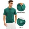 imageMAGCOMSEN Mens Polo Shirts Dry Fit Golf Shirts Moisture Wicking Athletic Workout Golf Polo Tees Casual Collared ShirtGreen