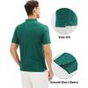 imageMAGCOMSEN Mens Polo Shirts Dry Fit Golf Shirts Moisture Wicking Athletic Workout Golf Polo Tees Casual Collared ShirtGreen