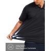 imageMAGCOMSEN Mens Polo Shirts Short Sleeve Collared Performance Dry Fit Breathable Golf Athletic CasualBlack