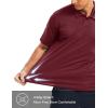 imageMAGCOMSEN Mens Polo Shirts Short Sleeve Collared Performance Dry Fit Breathable Golf Athletic CasualWine Red