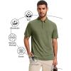 imageMAGCOMSEN Mens Polo Shirts Short Sleeve Moisture Wicking Lightweight Athletic Casual Collared Golf ShirtArmy Green