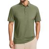 imageMAGCOMSEN Mens Polo Shirts Short Sleeve Moisture Wicking Lightweight Athletic Casual Collared Golf ShirtArmy Green