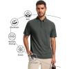 imageMAGCOMSEN Mens Polo Shirts Short Sleeve Moisture Wicking Lightweight Athletic Casual Collared Golf ShirtDark Grey