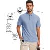 imageMAGCOMSEN Mens Polo Shirts Short Sleeve Moisture Wicking Lightweight Athletic Casual Collared Golf ShirtIndigo