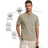 imageMAGCOMSEN Mens Polo Shirts Short Sleeve Moisture Wicking Lightweight Athletic Casual Collared Golf ShirtKhaki