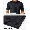 imageMAGCOMSEN Mens Polo Shirts Short Sleeve Quick Dry Performance Tactical Shirt UPF 50 Work Golf Polos Collared ShirtsBlack
