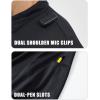imageMAGCOMSEN Mens Polo Shirts Short Sleeve Quick Dry Performance Tactical Shirt UPF 50 Work Golf Polos Collared ShirtsBlack