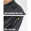 imageMAGCOMSEN Mens Polo Shirts Short Sleeve Quick Dry Performance Tactical Shirt UPF 50 Work Golf Polos Collared ShirtsDark Grey