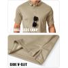 imageMAGCOMSEN Mens Polo Shirts Short Sleeve Quick Dry Performance Tactical Shirt UPF 50 Work Golf Polos Collared ShirtsKhaki