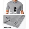 imageMAGCOMSEN Mens Polo Shirts Short Sleeve Quick Dry Performance Tactical Shirt UPF 50 Work Golf Polos Collared ShirtsLight Grey