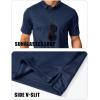imageMAGCOMSEN Mens Polo Shirts Short Sleeve Quick Dry Performance Tactical Shirt UPF 50 Work Golf Polos Collared ShirtsNavy
