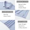 imageMAGCOMSEN Mens Polo Shirts Short Sleeve Striped Golf Polos Dry Fit Casual Performance Collared ShirtStripe Pink