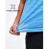 imageMAGCOMSEN Mens Polo Shirts Short Sleeve Striped Golf Polos Dry Fit Casual Performance Collared ShirtStripe Sky Blue