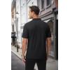imageMAGCOMSEN Mens Polo Shirts with Pocket Cotton Pique Short Sleeve Collared Shirt Moisture Wicking Golf Shirts 3Button ShirtsBlack