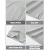 imageMAGCOMSEN Mens Polo Shirts with Pocket Cotton Pique Short Sleeve Collared Shirt Moisture Wicking Golf Shirts 3Button ShirtsLite Gray