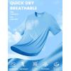 imageMAGCOMSEN Mens Short Sleeve UPF 50 TShirt Quick Dry Rash Guard Athletic Running Swim Top Tee Performance Water ShirtsBlue
