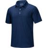imageMAGCOMSEN Mens Short Sleeve UPF 50 TShirt Quick Dry Rash Guard Athletic Running Swim Top Tee Performance Water ShirtsDark Blue