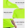 imageMAGCOMSEN Mens Short Sleeve UPF 50 TShirt Quick Dry Rash Guard Athletic Running Swim Top Tee Performance Water ShirtsFl Green