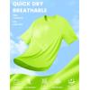 imageMAGCOMSEN Mens Short Sleeve UPF 50 TShirt Quick Dry Rash Guard Athletic Running Swim Top Tee Performance Water ShirtsFl Green