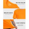 imageMAGCOMSEN Mens Short Sleeve UPF 50 TShirt Quick Dry Rash Guard Athletic Running Swim Top Tee Performance Water ShirtsFl Orange