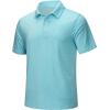 imageMAGCOMSEN Mens Short Sleeve UPF 50 TShirt Quick Dry Rash Guard Athletic Running Swim Top Tee Performance Water ShirtsWater Blue