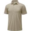 imageMAGCOMSEN Mens Polo Shirts Short Sleeve Moisture Wicking Lightweight Athletic Casual Collared Golf ShirtKhaki