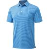 imageMAGCOMSEN Mens Polo Shirts Short Sleeve Striped Golf Polos Dry Fit Casual Performance Collared ShirtStripe Sky Blue